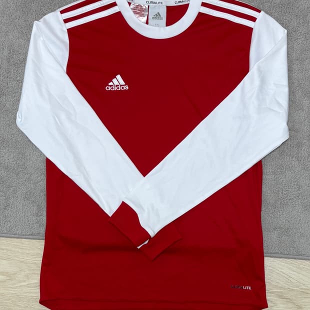 [S급] 블록코어 강추❗️ 아디다스 레드 롱슬리브 티셔츠 M