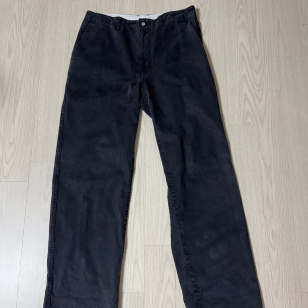 포터리 원워시드 와이드 데님 (Washed Black, 3사이즈)