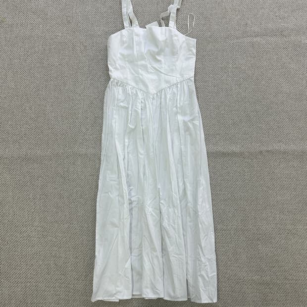 M 자라 화이트 맥시 원피스 새상품 0407D