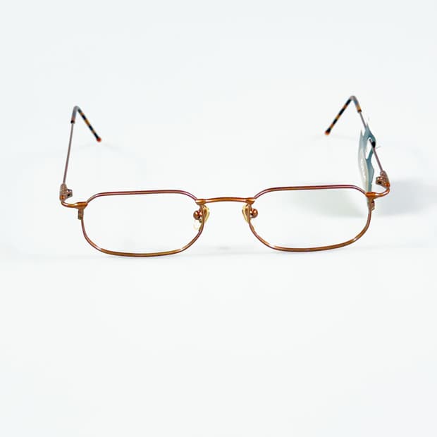90s OTIC 슬림 스퀘어 메탈 프레임 빈티지 안경