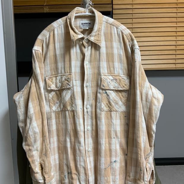 바우와우 페인티드 플란넬 셔츠 (라지)