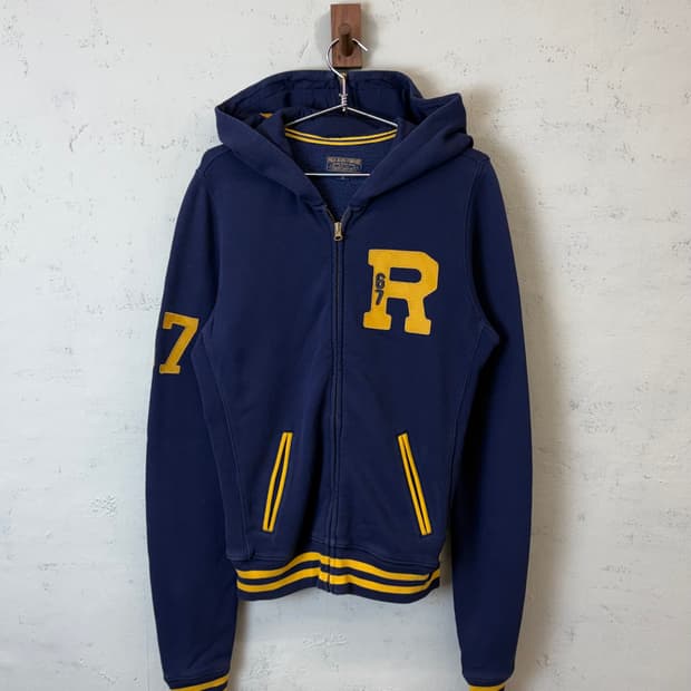 폴로랄프로렌 폴로진스 패치로고 마린 후드집업