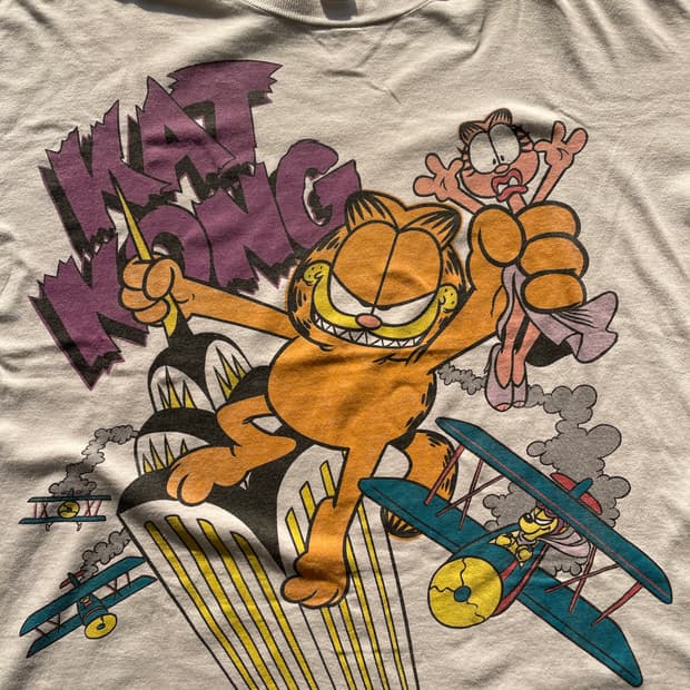 90s Garfield King Kong Parody T-shirt