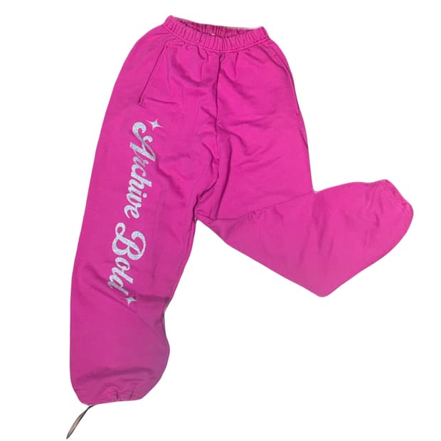 아카이브볼드 갸루 Y2K 핫핑크 조거팬츠