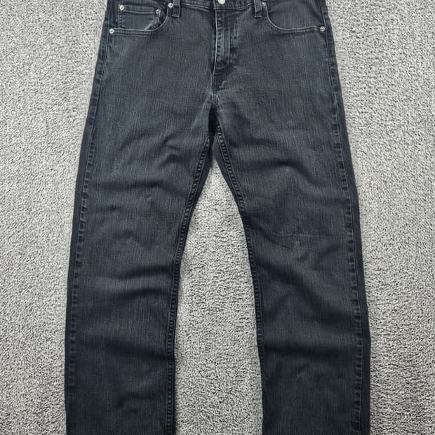 리바이스 569 블랙 데님 진 팬츠 ( 33X32 ) / 11336