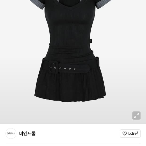 비엔프롬 스터디 원피스 블랙 택 새상품