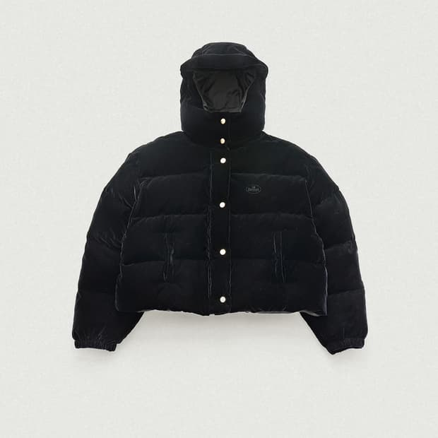 더바넷 벨벳 구스 푸퍼 패딩