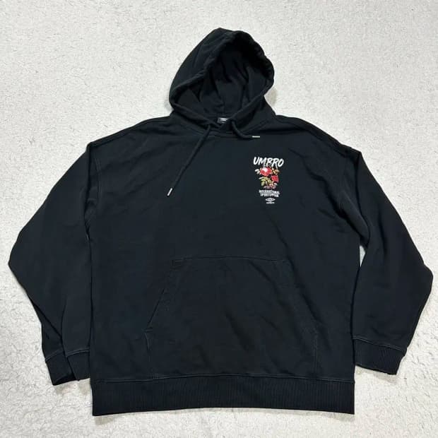 엄브로 후드티 블랙 xl 105