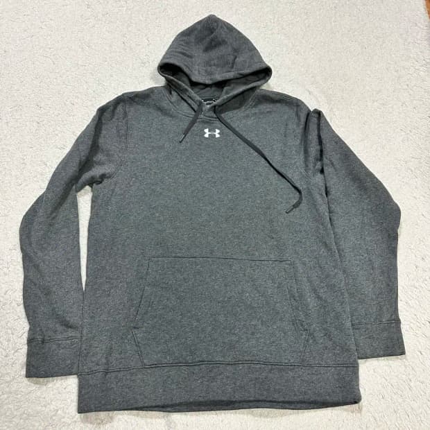 언더아머 후드티 기모 오버핏 L