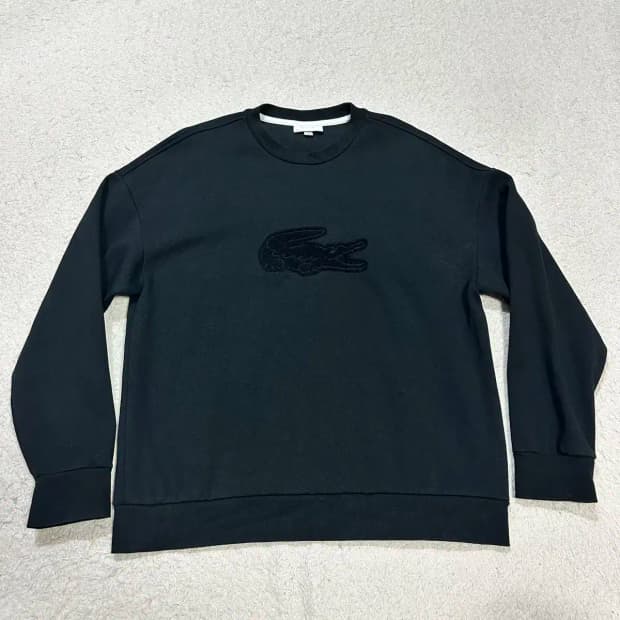 라코스테 맨투맨 블랙 m 100