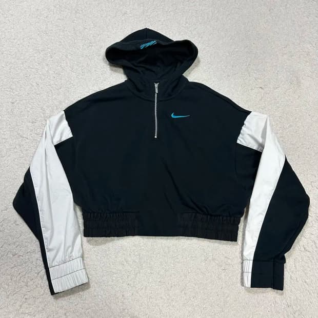 나이키 크롭 후드티 여성 s 80