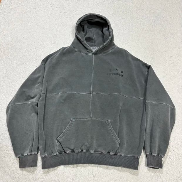 아이앱스튜디오 피그먼트 후드티 기모 XL