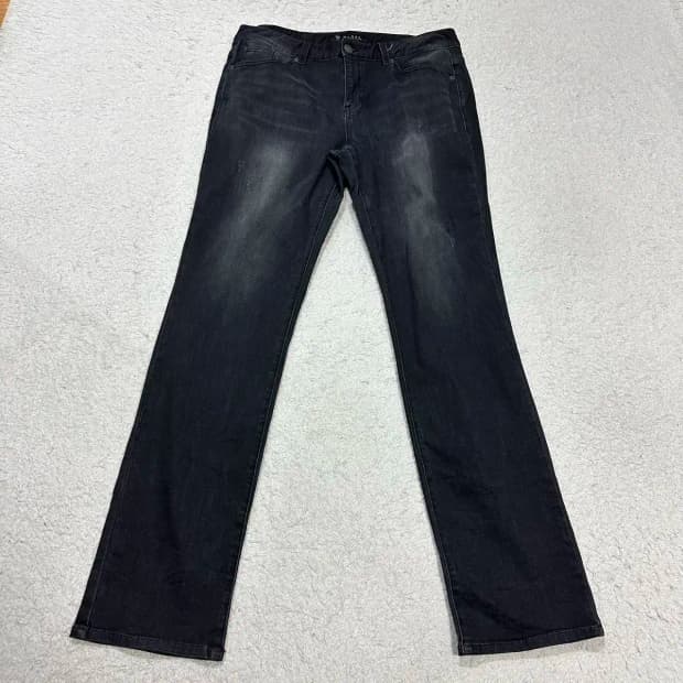 게스 청바지 흑청 데님 팬츠 34인치