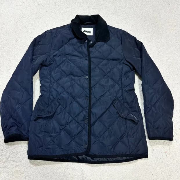 지프 퀼팅 자켓 네이비