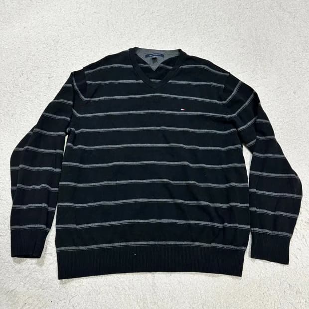 타미힐피거 니트 브이넥 xxl