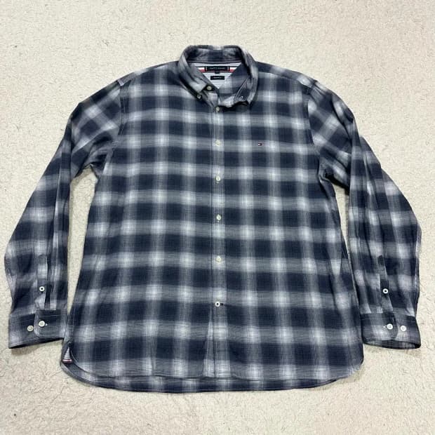 타미힐피거 셔츠 체크 XL