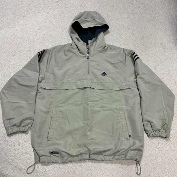 아디다스 아노락 후드 자켓 100