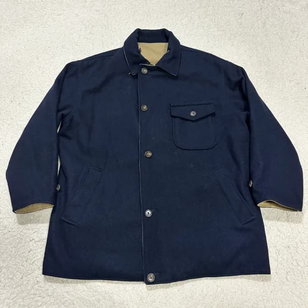 폴로 양면 모직 코트 일경물산 95