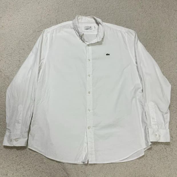 라코스테 셔츠 화이트 L 105