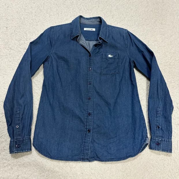 라코스테 데님 셔츠 여성 90