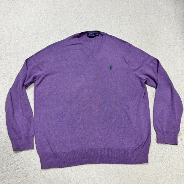 폴로 니트 브이넥 XL
