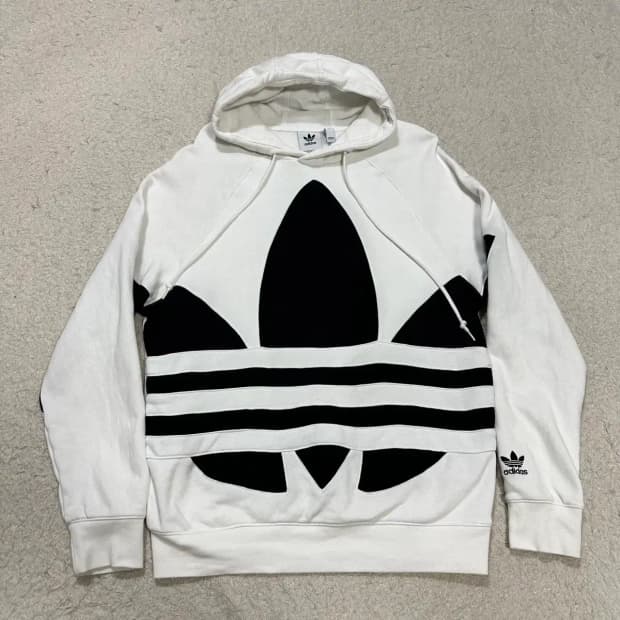 아디다스 빅 트레포일 후드티 기모 L 100