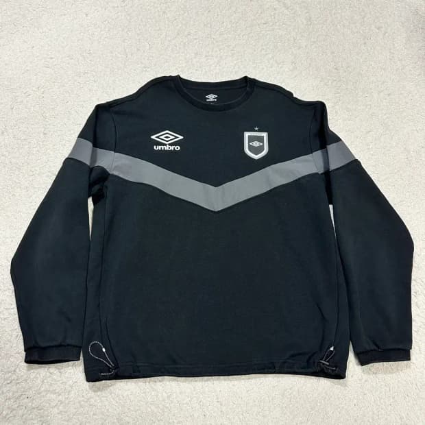 엄브로 블랙 풀오버 맨투맨 티셔츠 L 100