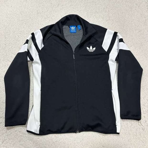 아디다스 져지 트랙탑 블랙 화이트 105