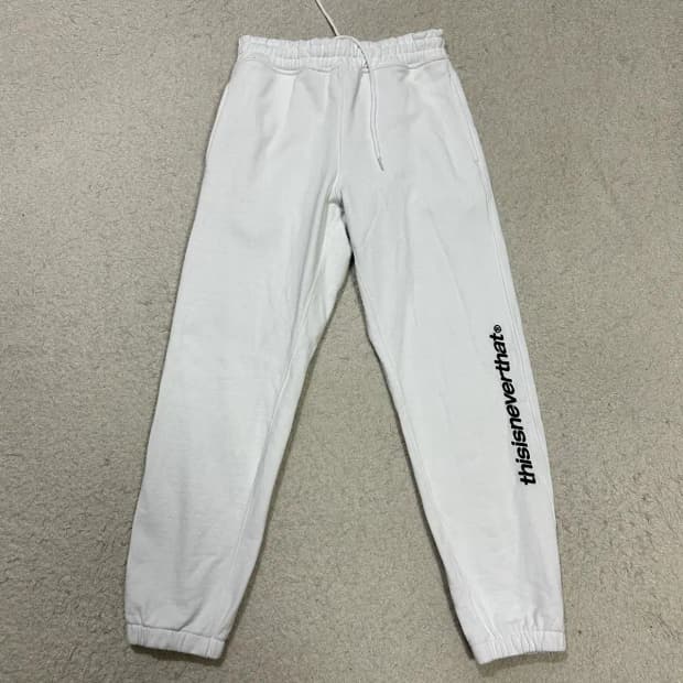 디스이즈네버댓 화이트 트레이닝 바지 팬츠 s