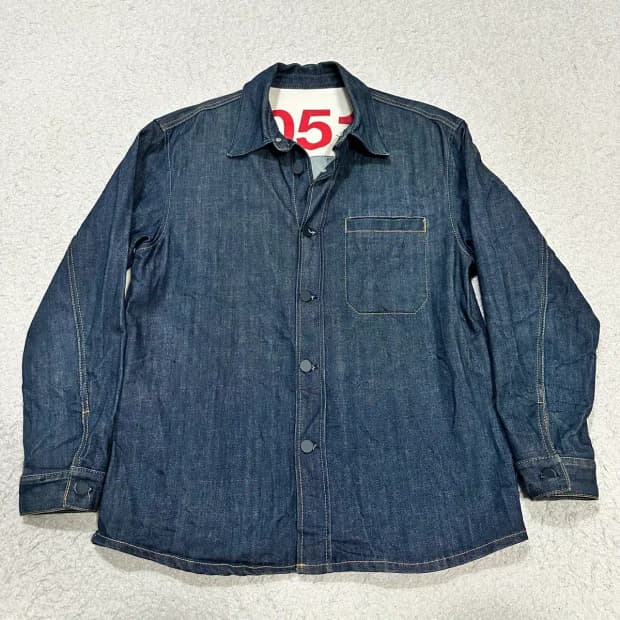 플랙 데님 자켓 m