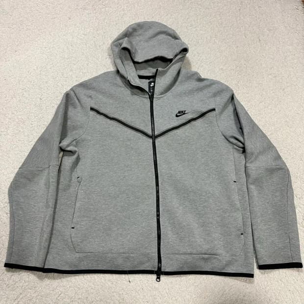 나이키 테크팩 회색 후드집업 xl 110