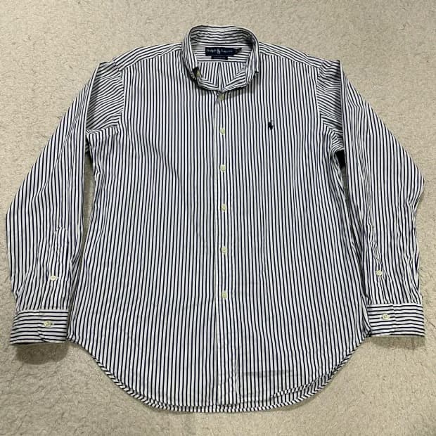 폴로 랄프로렌 스트라이프 긴팔 셔츠 m