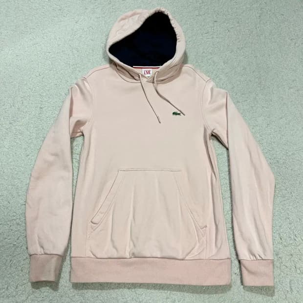 라코스테 LIVE 핑크 후드티 90