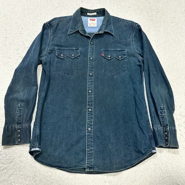 리바이스 웨스턴 데님 셔츠 L 100