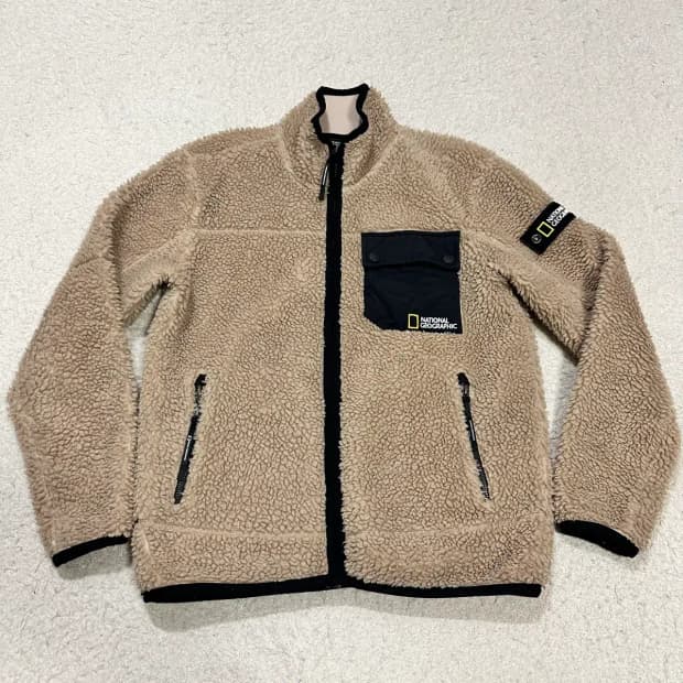 내셔널지오그래픽 뽀글이 플리스 자켓 후리스 집업 m