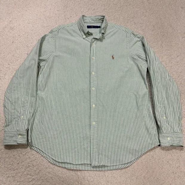 폴로 랄프로렌 옥스포드 스트라이프 셔츠 L