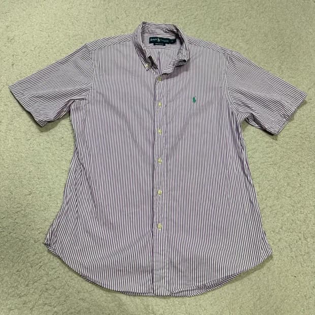 폴로 랄프로렌 스트라이프 반팔 셔츠 L