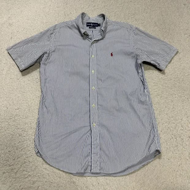 폴로 랄프로렌 스트라이프 반팔 셔츠 42