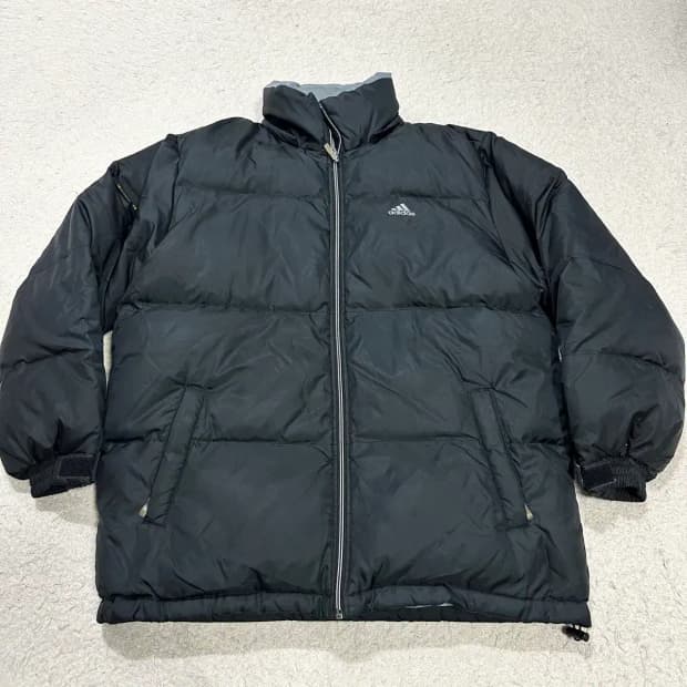 아디다스 블랙 패딩 점퍼 95
