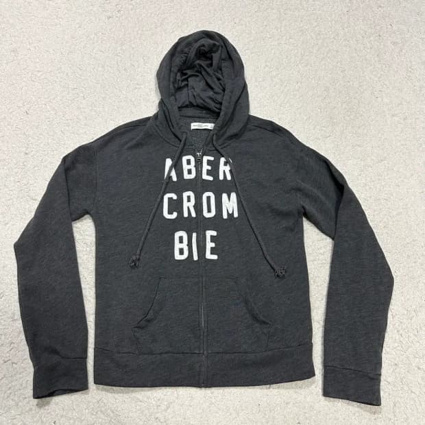 아베크롬비 그레이 후드집업 여성 s