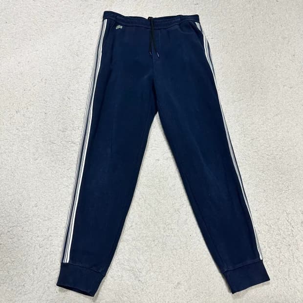 라코스테 네이비 삼선 트레이닝 바지 팬츠 m