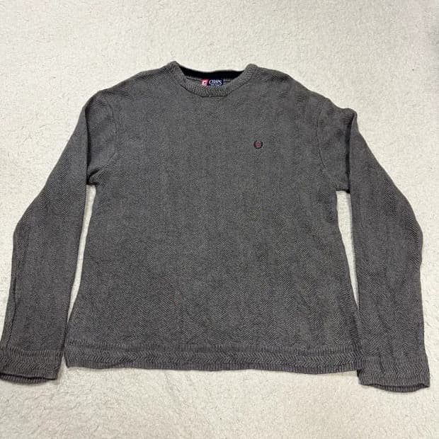 CHAPS 챕스 헤링본 패턴 니트 스웨터 xl