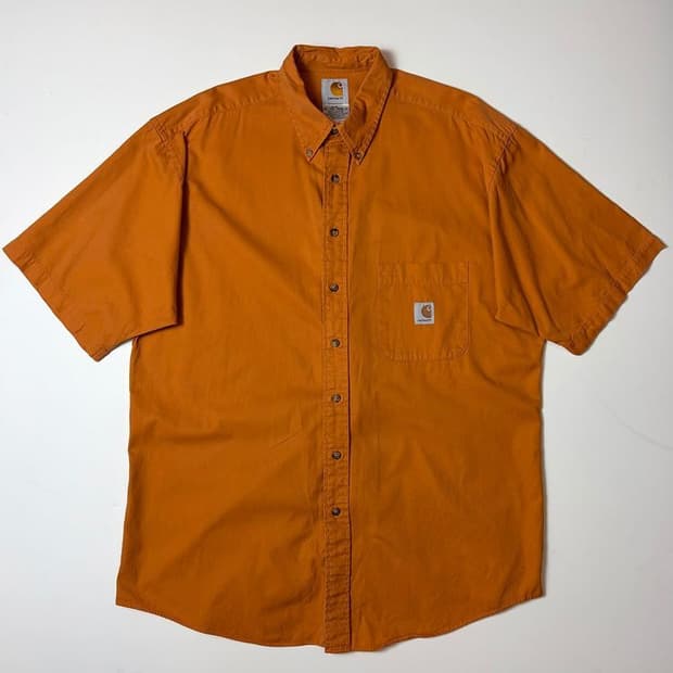 칼하트 버튼 다운 반팔 워크 셔츠 PN9209