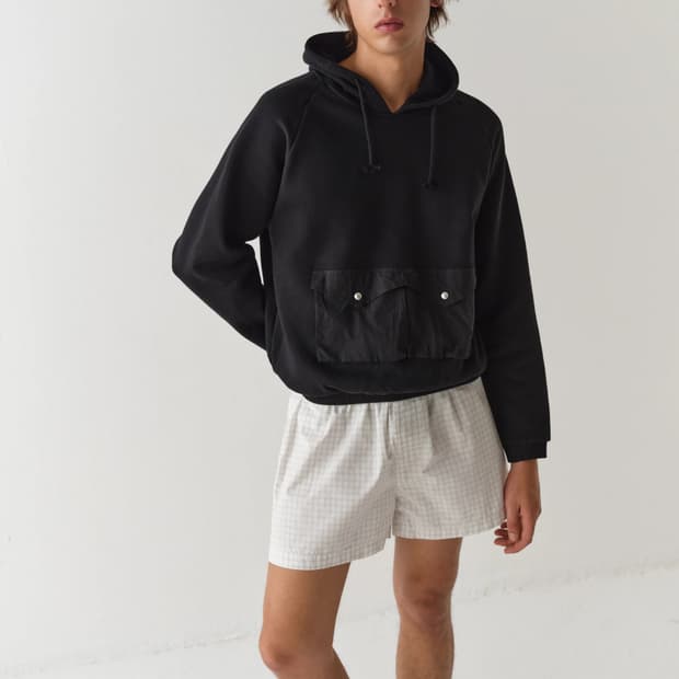 (L,XL) 기마구아스 Kenny 포켓 후드 블랙