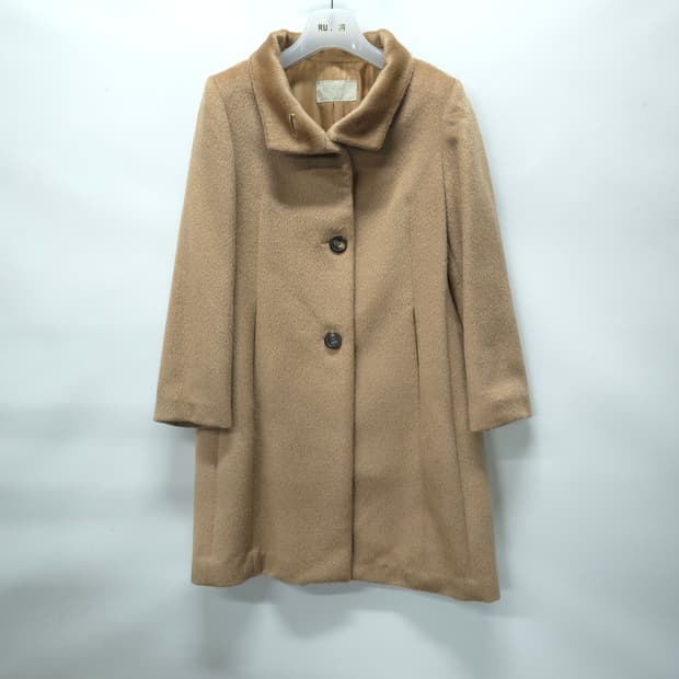 ​마인(한섬) 피아첸자 베이비 라마 울 코트 (카멜 브라운)