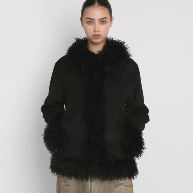 샌드릭 트리밍 퍼 자켓