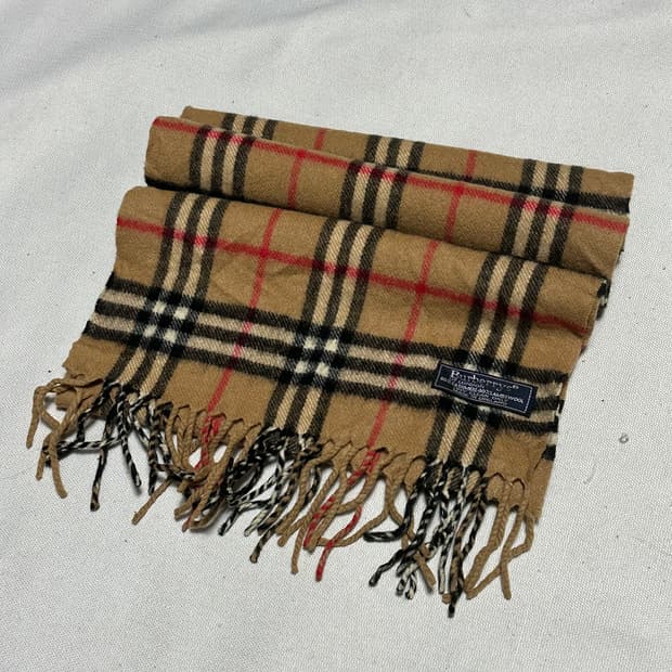 OS 버버리 노바체크 캐시미어 머플러