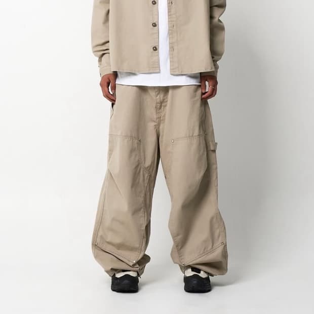 9999아카이브 쥬얼리 리벳 더블니 팬츠