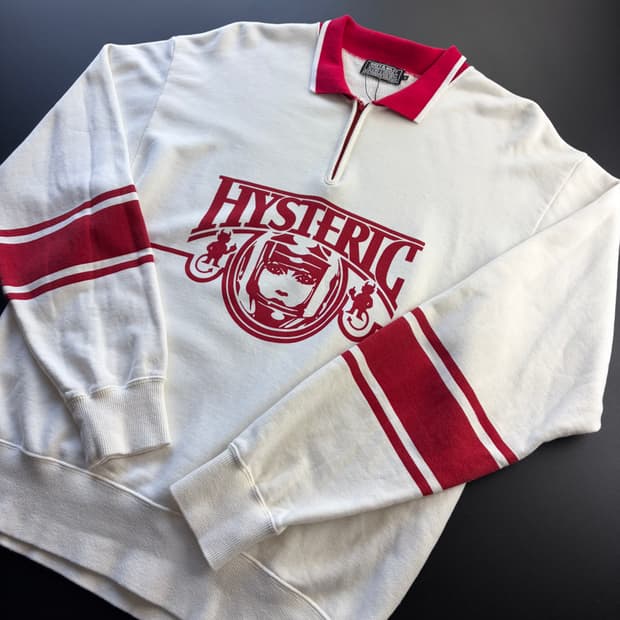 Hysteric glamour half zip sweat shirts