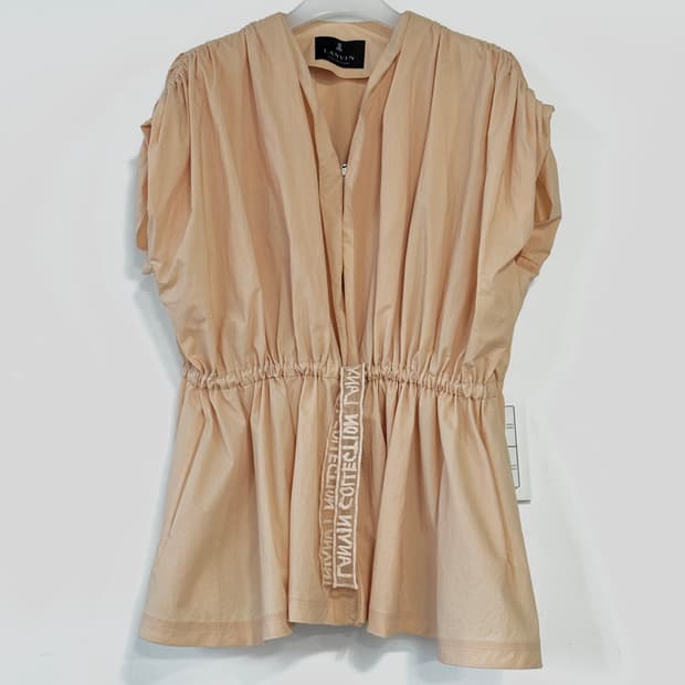 랑방컬렉션 로고 스트랩 셔링 집업